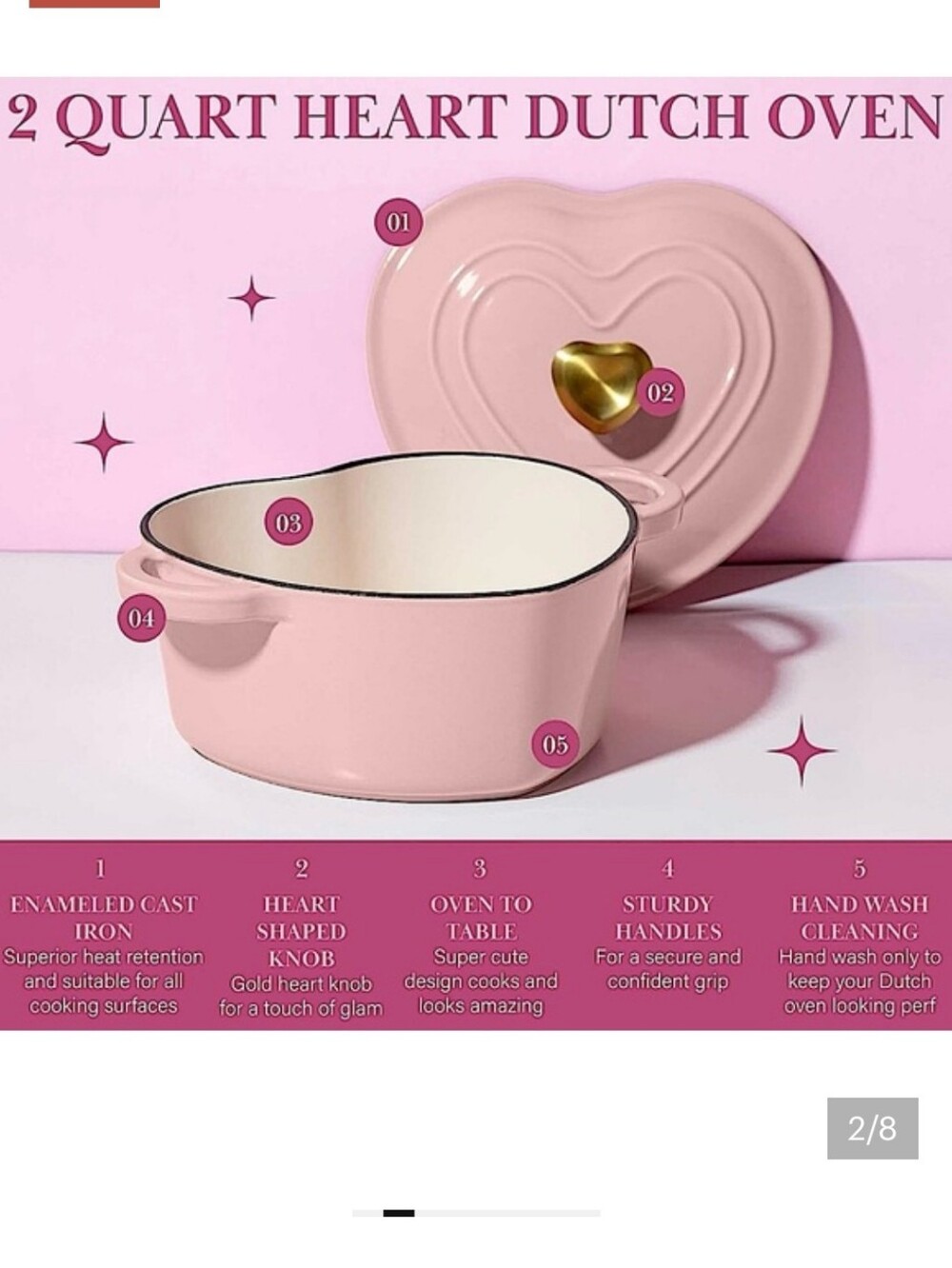 New Never Used Paris Hilton Dutch Oven